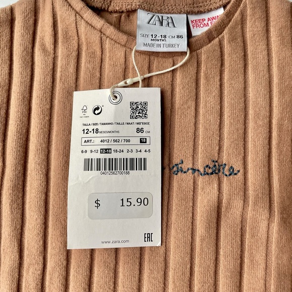 Zara Soft Touch Ribbed Top - Picture 7 of 7